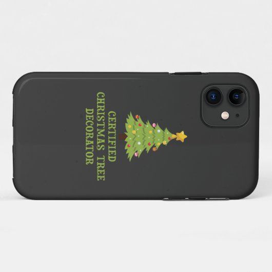 Gecertificeerde kerstboomdecorator Case-Mate iPhone case (Achterkant (horizontaal))