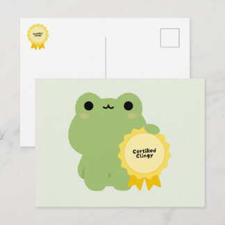 Gecertificeerde Klamme Kikker Feestdagenkaart