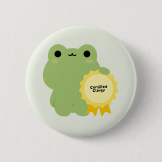 Gecertificeerde Klamme Kikker Ronde Button 5,7 Cm