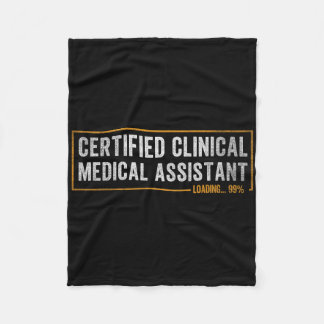 Gecertificeerde klinische medische assistent afstu fleece deken