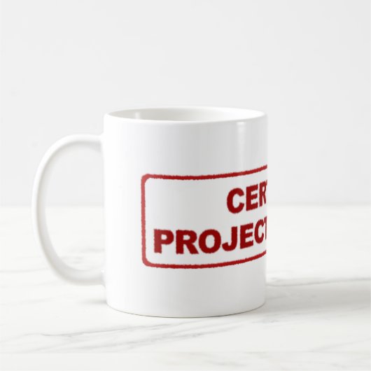 Gecertificeerde koffie-Mok voor projectmanager Koffiemok (Links)