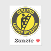 Gecertificeerde ladderoperator sticker (Vel)