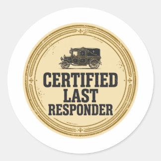 Gecertificeerde Last Responder Seal Sticker