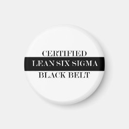 Gecertificeerde Lean Black Belt Magnet Magneet