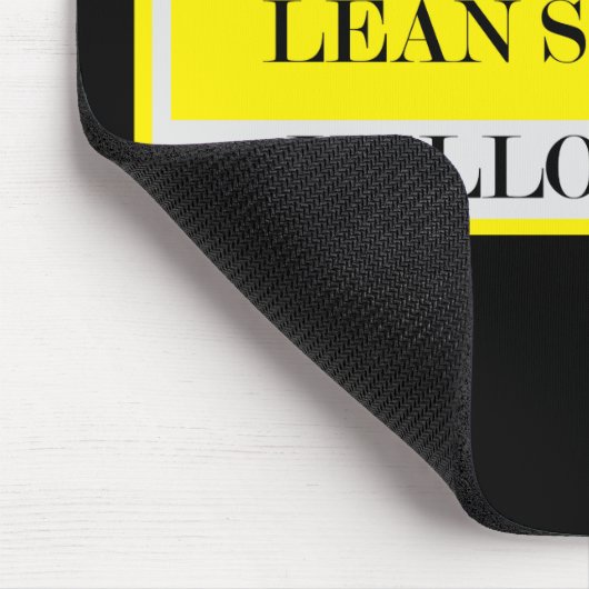 Gecertificeerde lean Six Sigma Yellow Belt Mousepa Muismat (Hoek)