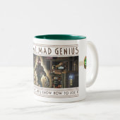 Gecertificeerde Mad Genius-Mok Tweekleurige Koffiemok (Voorkant rechts)