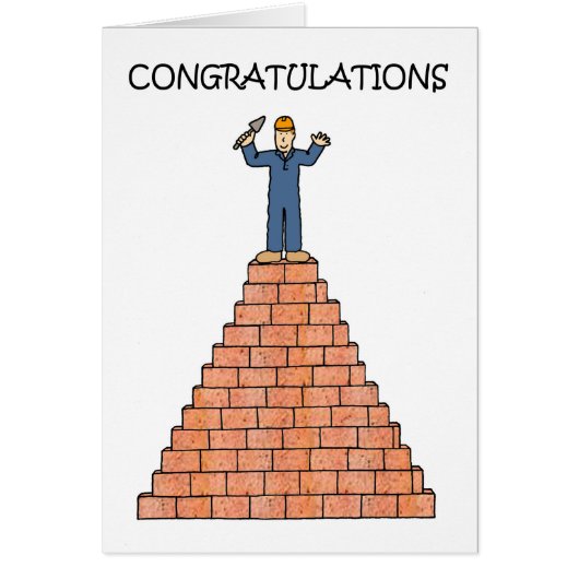 Gecertificeerde Mason met licentie gefeliciteerd (Voorkant)