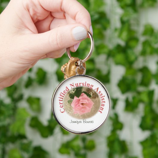 Gecertificeerde neursing Assistant-cadeaus Sleutelhanger (Hand)