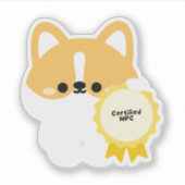 Gecertificeerde NPC Corgi Sticker (Voorkant)