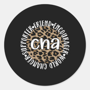 Gecertificeerde Nursing Assistant appreciatie CNA Ronde Sticker