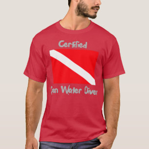 Gecertificeerde open-waterduiker voor scuba-duiker t-shirt
