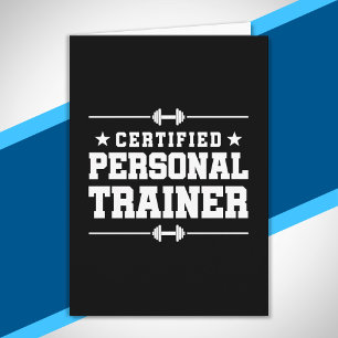 Gecertificeerde persoonlijke trainer Fitness Coach Kaart