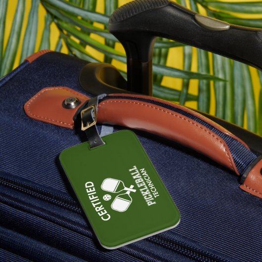 Gecertificeerde Pickleball-technicus Bagagelabel (Voorkant Insitu 1)