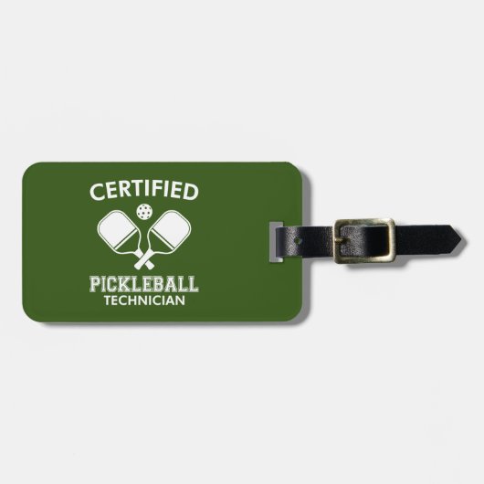 Gecertificeerde Pickleball-technicus Bagagelabel (Voorkant horizontaal)