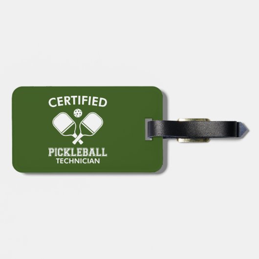 Gecertificeerde Pickleball-technicus Bagagelabel (Achterkant horizontaal)