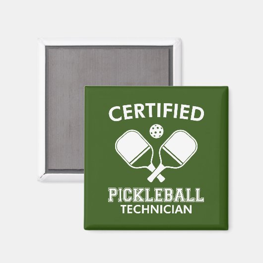 Gecertificeerde Pickleball-technicus Magneet (Voorkant / Achterkant)