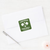 Gecertificeerde Pickleball-technicus Vierkante Sticker (Envelop)