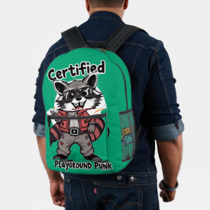 Gecertificeerde Playground Punk Cool Wasbeervriend Bedrukte Rugzak
