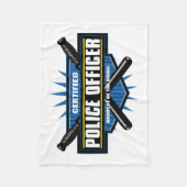 Gecertificeerde politieambtenaar fleece deken (Voorkant)