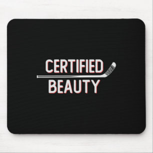 Gecertificeerde schoonheid Grappige ijshockey-slan Muismat