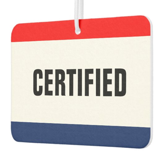 Gecertificeerde service voor autoverkoop -  luchtverfrisser (Links)