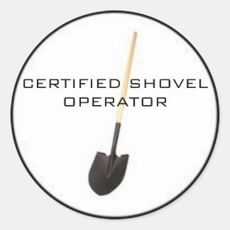Gecertificeerde shovel operator Sticker