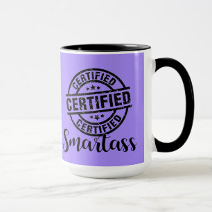 Gecertificeerde Smartass Paars Mok