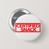 Gecertificeerde Snack Stamp Ronde Button 5,7 Cm (Voorkant /achterkant)
