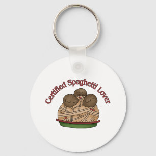 Gecertificeerde Spaghetti Lover Sleutelhanger