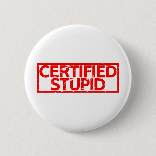Gecertificeerde staartstempel ronde button 5,7 cm (Voorkant)