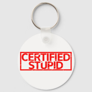 Gecertificeerde staartstempel sleutelhanger