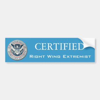 Gecertificeerde sticker voor extreemrechtse bumper