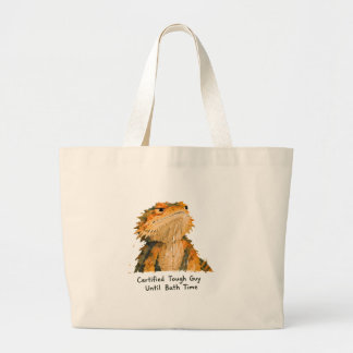 Gecertificeerde Taaie Kerel Baardagaam Kunst Grote Tote Bag