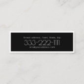 Gecertificeerde technicustraining zwart-wit begren mini visitekaartje (Achterkant)