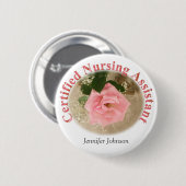 Gecertificeerde verpleegassistent-Button Ronde Button 5,7 Cm (Voorkant /achterkant)