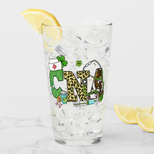 Gecertificeerde verpleegassistent St. Patrick's Glas (Voorkant ijs)