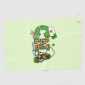 Gecertificeerde verpleegassistent St. Patrick's Golfhanddoek (Horizontaal)