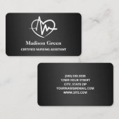 Gecertificeerde verpleegassistent visitekaartje (Voorkant / Achterkant)