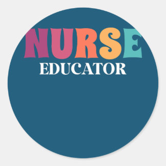 Gecertificeerde verpleegkundige CNE-verpleegschool Ronde Sticker