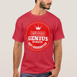 Gecertificeerde Wiskunde Genius TShirt