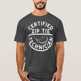 Gecertificeerde Zip Stropdas Technician 3 T-shirt