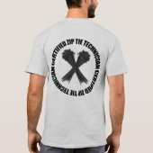 Gecertificeerde Zip-Stropdas technicus T-shirt (Achterkant)