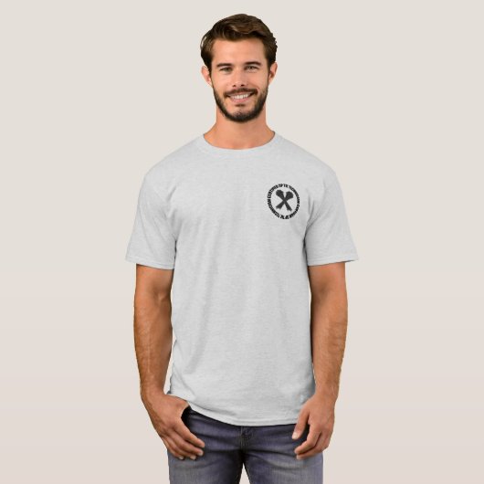 Gecertificeerde Zip-Stropdas technicus T-shirt (Voorkant volledig)