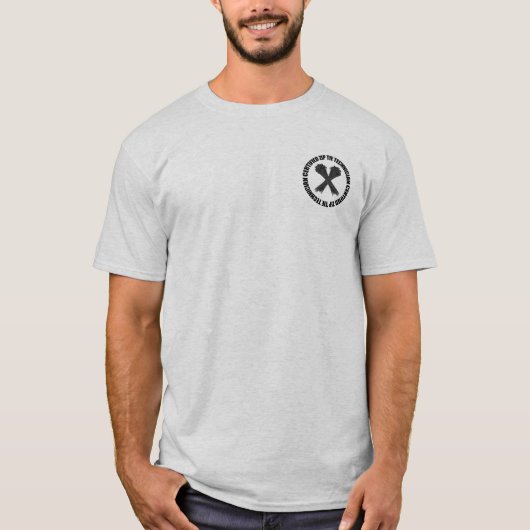 Gecertificeerde Zip-Stropdas technicus T-shirt (Voorkant)