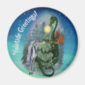 Gechanteerde kerstboom magneet (Voorkant)