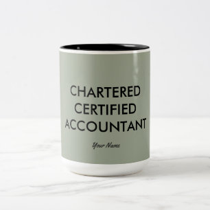 "Gecharterde Verklaarde Accountant " Tweekleurige Koffiemok