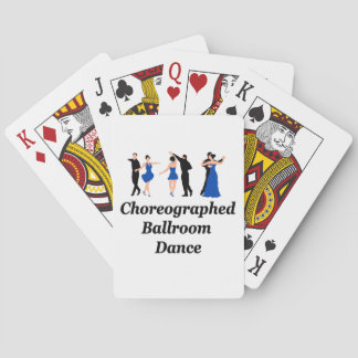 Gechoreografeerde ballroom Dans-afspeelkaarten Pokerkaarten