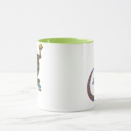 Geck Gecko Psychedelic Design Mug (Centre)