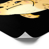 Geck You Act Samen Grappig Gecko Pun Dark BG Poster (Hoek)