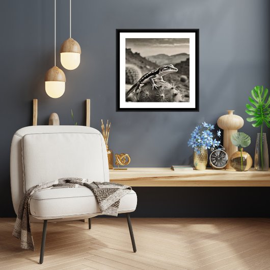 Gecko - Archief Kunstdruk Poster